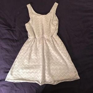 White Charlotte Russe Cutout Dress
